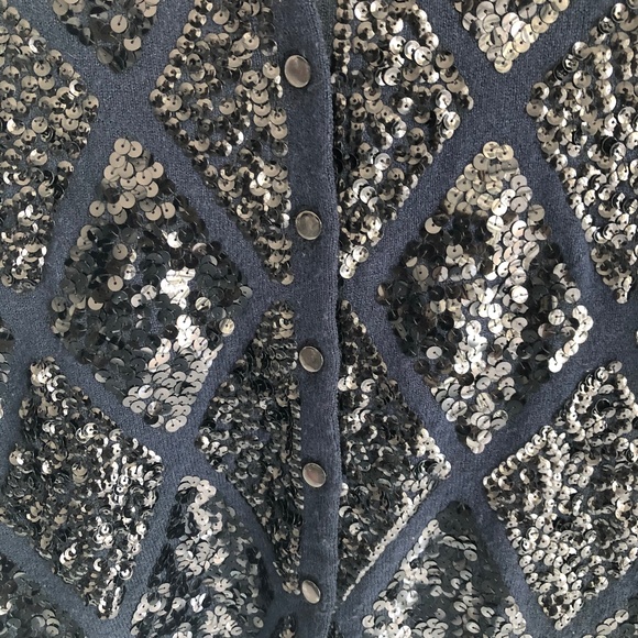 Vintage Cashmere like Orlon with Sequin Sweater-small - Picture 3 of 6